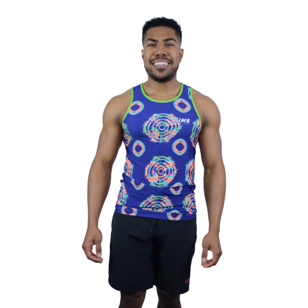 IN8 Blue Patterned Tank Top | IN8 Active