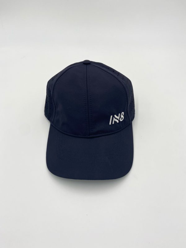 Lite Series Navy Perforated Running Cap | IN8 Active