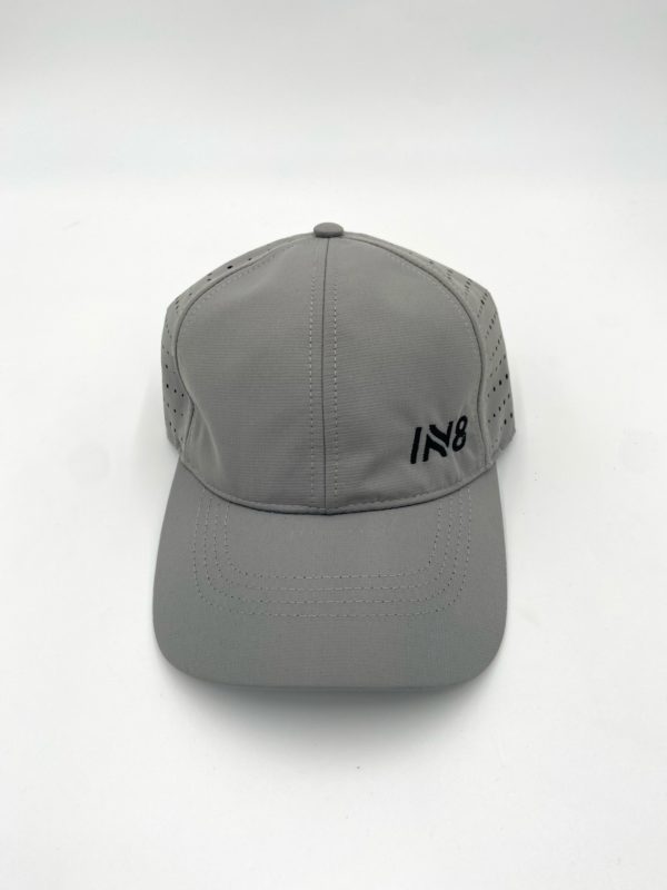 Lite Series Graphite Perforated Running Cap | IN8 Active